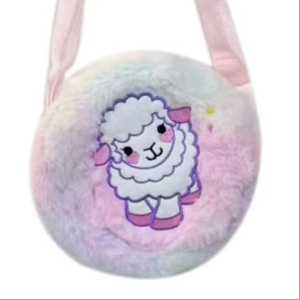 Children Cute Cartoon Little Girls Kids Toddler Cute Plush <strong>Handbags</strong> <strong>Fake</strong> Fur Kids Purses - Product Image 1