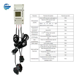Medidor de Energía Inteligente Trifásico con Sistema de Monitoreo de Reflujo CT, <span class=keywords><strong>Precio</strong></span> de Fábrica MID, Medidor Eléctrico de Riel DIN, RS485/Modbus-RTU - Product Image 1