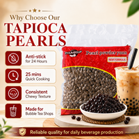Perles de tapioca noires moelleuses et douces 900g*20/1kg*18 par carton pour thé aux fruits, limonade, yaourt, desserts, barres, vente en gros, Boba, Bubble Tea