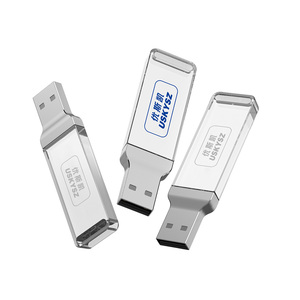 2023 New Arrival ánh sáng lên USB Ổ đĩa Flash 2.0 U đĩa Key Crystal Dung lượng bộ nhớ USB Stick 128GB Kim Loại LED Pendrive - Product Image 4