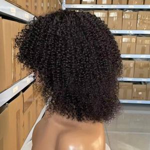 Perruque Kinky Bouclée à <span class=keywords><strong>Frange</strong></span> <span class=keywords><strong>Coupe</strong></span> Pixie Densité 250% Perruques Courtes <span class=keywords><strong>Cheveux</strong></span> Humains Frisés pour Femmes Perruque Bob Kinky Bouclée Pas Chère avec <span class=keywords><strong>Frange</strong></span> - Product Image 5