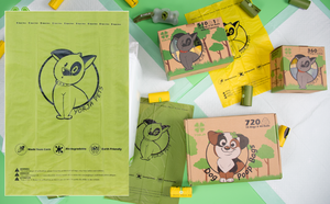 Sac à déchets pour animaux de compagnie biodégradable avec logo personnalisé du fabricant, sac à crottes de chien recyclable - Product Image 6