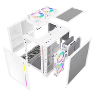 Nouveau Style de boîtier de PC de jeu AXT/ITX/micro-atx avec ventilateurs ARGB 5V pour étuis d'ordinateur de jeu