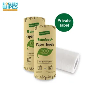 Bio Oem Gratis Monster Eco-Vriendelijke Keuken Badkamer Schoonmaken Super Absorberende Wasbare Doek Herbruikbare Doekjes Bamboe Papieren Handdoeken