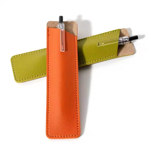 Bolsa de cuero PU de alta calidad de lujo Funda de pluma de cuero artificial Regalos de negocios Bolsa de pluma para pluma única - Product Image 1