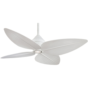 Quạt Trần LED Thông Minh Kiểu Lá Cọ Nhiệt Đới 52 Inch Cho Động Cơ Điện Một Chiều Bằng Đồng Trong Nhà Ngoài Trời Có Đèn - Product Image 3