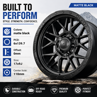 Jantes tout-terrain forgées satinées bleues GW prêtes à être expédiées, 17x9 6x139.7 ET0, pour Chevy Silverado GMC Sierra Lexus GX460, jantes en alliage pour camion
