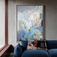 Peinture acrylique haut de gamme personnalisée en gros, art mural fait main, décoration intérieure, nature morte abstraite neutre texturée 3D