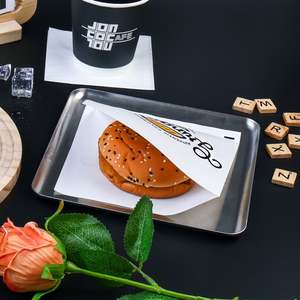 Emballage personnalisé à double poche, résistant à l'huile et à la graisse, pour pain, gaufres, hamburgers, sandwichs, beignets - Product Image 4