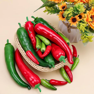 ZhiXia personnalisé en gros mousse artificielle faux légume faux poivre rouge vert Simulation réaliste piment pour la maison cuisine fête - Product Image 6