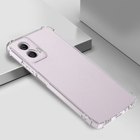 Étui de téléphone transparent antichoc avec cordon pour MOTO G Power 5G 2024 avec airbag TPU pour le modèle G64
