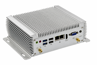 Mini PC industriel embarqué EVUC Intel Haswell i3/i5/i7 sans ventilateur, 2 ports Gigabit LAN, 6 ports RS232, en stock