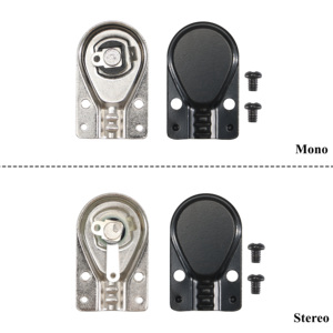 Adaptateur <span class=keywords><strong>jack</strong></span> stéréo <span class=keywords><strong>mini</strong></span> 1/4 6,35 mm <span class=keywords><strong>à</strong></span> angle droit en nickel, nouveau design, avec papier isolant <span class=keywords><strong>à</strong></span> l'intérieur - Product Image 2