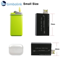 Mini Extensor 4K para HDMI y RS232, Switch Ethernet de Fibra Óptica Industrial con Audio Externo, Conversor de Medios de Fibra Óptica HDMI