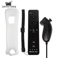 Manette sans fil Nunchuck avec Motion Plus et contrôleur Wii U bleu pour accessoires de jeu Nintendo Wii Wii U