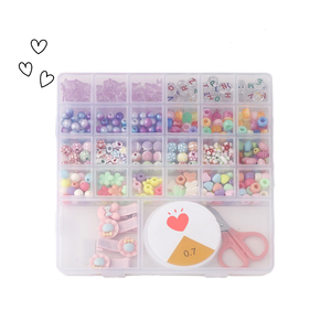 DIY Children Hand-Making Polymer <b>Clay</b> <b>Beads</b> with Pendant Charms <b>Kit</b> Crystal Strings - Product Image 1