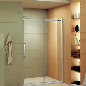 Grosir mandi shower layar hitam frame-Frameless Ready Made Bathroom Shower Enclosure Bath Shower Screens