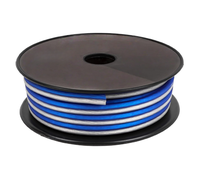 Câble de haut-parleur en PVC tressé, cuivre plaqué argent, 2 conducteurs, faible perte, pour voiture, Hi-Fi, casque, amplificateur, home cinéma