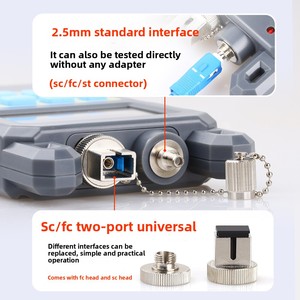 Tích hợp 1mW Đồng hồ đo quang nguồn ánh sáng đỏ 5km kiểm tra phân rã quang học phát hiện lỗi ánh sáng bút IP kết nối mạng - Product Image 4