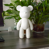 Figurine d'ours populaire à personnaliser pour la technique de coulée fluide, disponible en 18, 23, 33, 53, 73, 100 cm, pour la peinture par coulée et le style Drip Bear