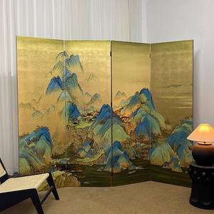 ฉากกั้นห้องลายทองคำจีน ร้อยไมล์ ฉากกั้นไม้ตกแต่งสำหรับห้องนั่งเล่น ห้องรับประทานอาหาร เฟอร์นิเจอร์สำหรับวิลล่า - Product Image 4