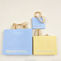 Tas Kertas Belanja Hadiah Ritel Pakaian Mewah Promosi Desain Logo Merek Cetak Kustom Grosir
