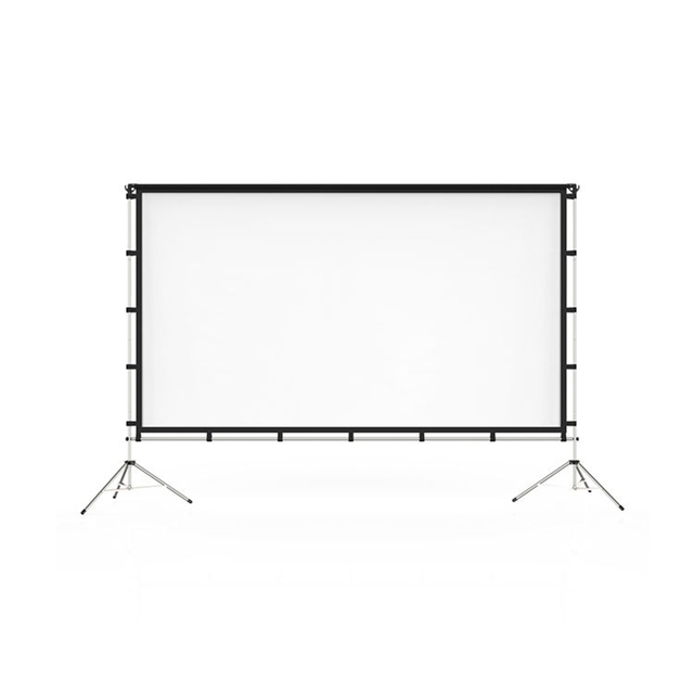 120Inch Dual 2m Triple Stand Projector Screen 4K HD 16:9 DLP LCD Outdoor Home Travel Foldable Projector Screen with Portable Bag