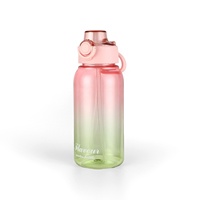 Bouteille d'eau en plastique aromatisée avec paille, 1L (32 oz), innovante, pour le sport, l'extérieur, la salle de sport, saveur de fruits
