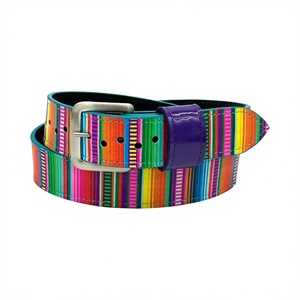 Ceinture de baseball réversible en cuir de vachette, design colorblock, boucle ardillon argentée rectangulaire, style décontracté, largeur 2,5 pouces - Product Image 4