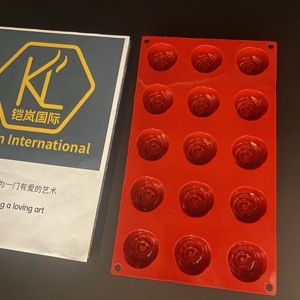 แม่พิมพ์อบขนมรูปดอกกุหลาบ 3 มิติ 15 ช่อง ยี่ห้อ <span class=keywords><strong>KaiLan</strong></span> ทำจากซิลิโคนแพลตตินัมเกรดอาหาร ปลอดสารพิษ ไม่ติดกระทะ ใช้กับเครื่องล้างจานและเตาอบได้ - Product Image 1