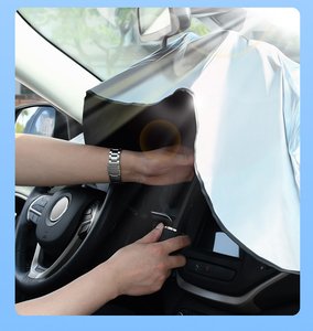 DD4002 parasoles de coche personalizados 190T bloqueo UV paraguas de coche plegable Protector de parabrisas delantero de plástico para niños camiones Manual - Product Image 4