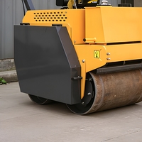Rouleau compresseur vibrant à double tambour DR700B de 550 kg, largeur 700 mm, moteur diesel Changfa 180, pour travaux intensifs