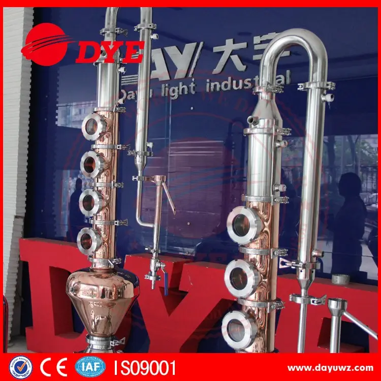 DYE stainless steel 304 home distillation distiller 100L micro alcohol distillery still whiskey brandy rum vodka equipment