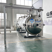 Automatische vacuümvriesdroogmachine, industriële voedsel-lyofilisator voor het drogen van fruit, groenten, vlees, vis en andere voedingsmiddelen