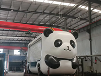 Carrito de Venta Móvil con Forma Personalizada |   Quiosco Personalizable para Comida y Bebidas, Puesto de Comida Callejera, Mercado Nocturno, Comercial, Metálico