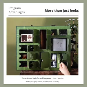 Caja Misteriosa de Adviento Navideño con Calendario Sorpresa, Contenedor de Embalaje Vacío para Regalos - Product Image 3