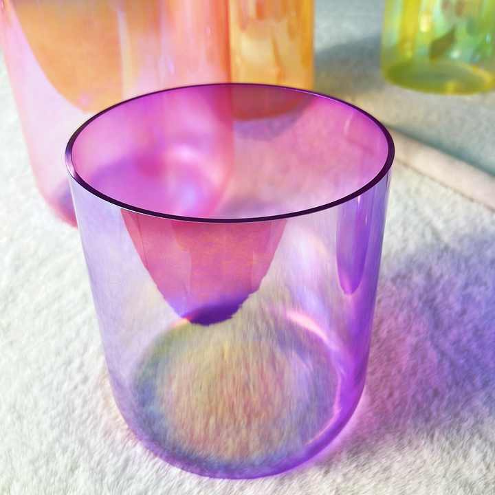 New Generation 7 Color Sound Bath Quartz Alchemy Crystal Singing Bowl ...