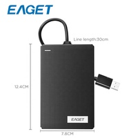 EAGET CG10 Kustomisasi Hard Disk Eksternal 500GB HDD Cangkang ABS Hard Disk Hard Disc Esterno Hdd untuk Laptop Hard Drive Portabel
