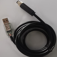 Cable USB a RS232/UART de 1.8M con Conector USB Transparente para Escáner de Código de Barras, Computadora e Impresora con Nivel RS232 UART
