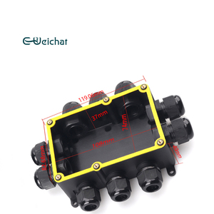 Nhỏ màu đen IP68 nhự<span class=keywords><strong>a</strong></span> hộp nối bao vây điện cho thiết bị điện tử & dụng cụ - Product Image 4
