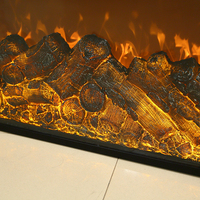 Cheminée électrique moderne autonome avec flamme réaliste, chauffage, télécommande, style table basse, économie d'énergie