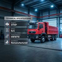 Camion benne basculante d'occasion Sinotruk HOWO TX 6x4 371HP/440HP Diesel Yuchai Euro 2 pour l'exploitation minière 31-40 tonnes Conduite à gauche Robuste 10