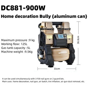900W Borstelloze Olievrije Tandheelkundige Draagbare Stille Mini Luchtcompressor Met Laag Geluidsniveau Kleine <span class=keywords><strong>China</strong></span> Luchtcompressoren Van Hoge Kwaliteit Met 5l A - Product Image 2