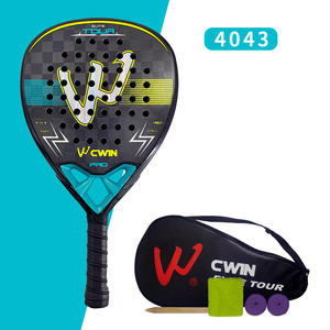 Raqueta de Pádel de Fibra de Carbono 18k con Empuñadura Antivibraciones, Raqueta de Tenis de Pádel, <span class=keywords><strong>Pala</strong></span> de Tenis, Bolsa de Tenis de Playa para Hombre y Mujer - Product Image 1