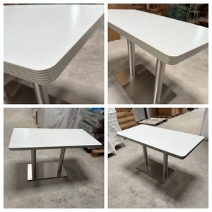 Venta directa de fábrica mesas y sillas de restaurante hamburguesa comida rápida restaurante cabina sofá americano retro mesas y sillas de hotel - Product Image 6