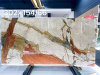 Dalles de marbre Calacatta Orange Quartzite Breche Fantastique Phoenix, luxueuses et naturelles, modernes et polies, pour plan de travail de cuisine, sol et mur
