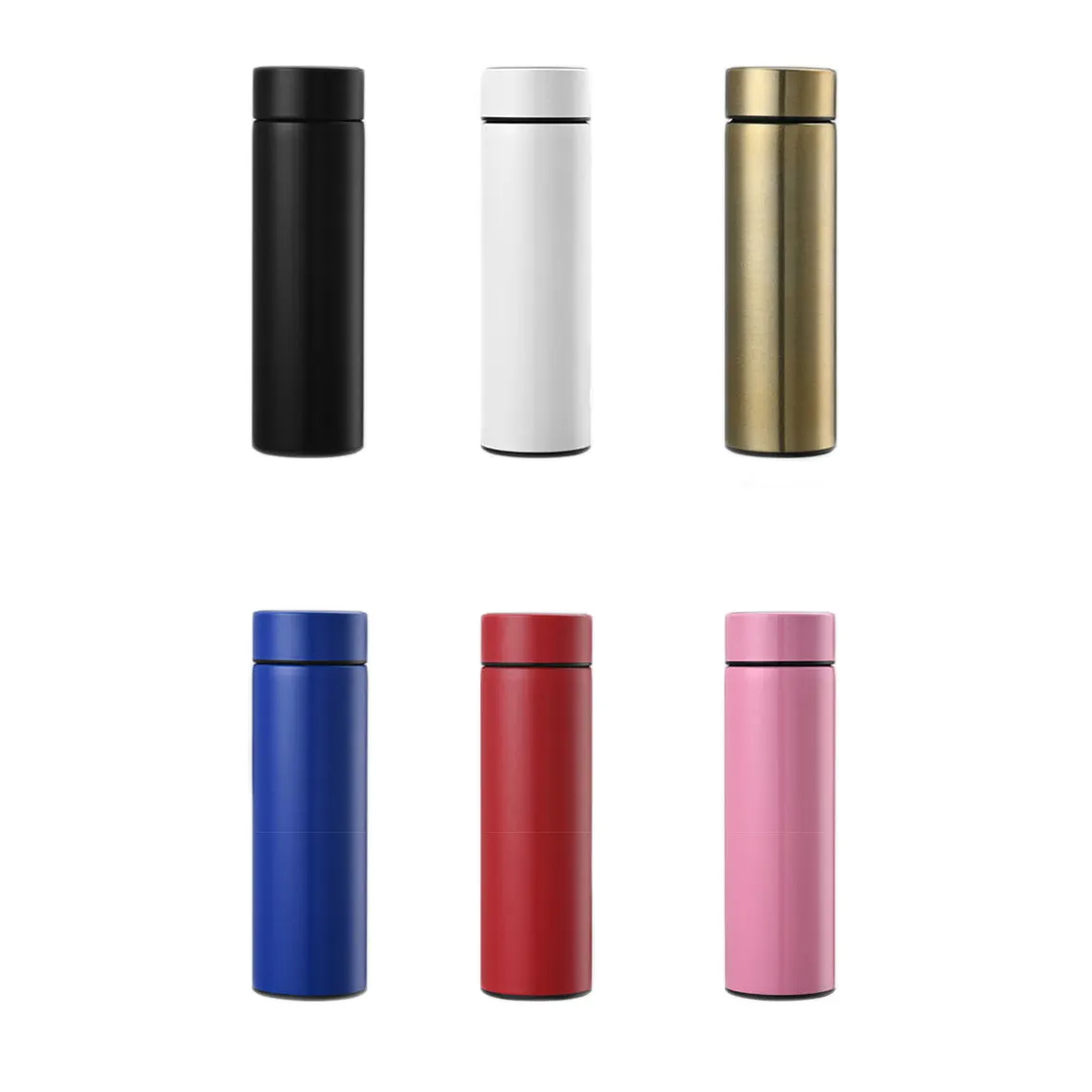 Double Wall Hot Cold Led Digital Display Sport Insulated Vaccum Flask Stainless Steel Water Bottles