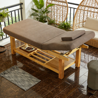 Table de massage pliable manuelle fixe pour spa, lit de beauté, lit de salon de loisirs stationnaire