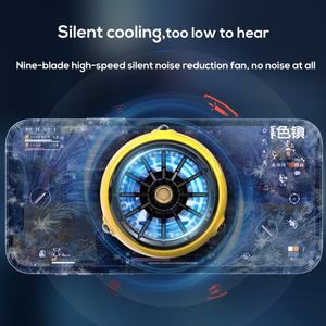 MEMO CX04 New Design Magnetic Cooling Fan for <b>Mobile</b> <b>Phone</b> with Blue Light for Fast Cooling - Product Image 2