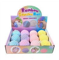 Offre Spéciale : Jouet Éducatif Anti-Stress Amélioré – Balle de Gelée en Forme de Raisin à Trois Couleurs Changeantes, à Presser, Colorée et Moelleuse – Vente en Gros